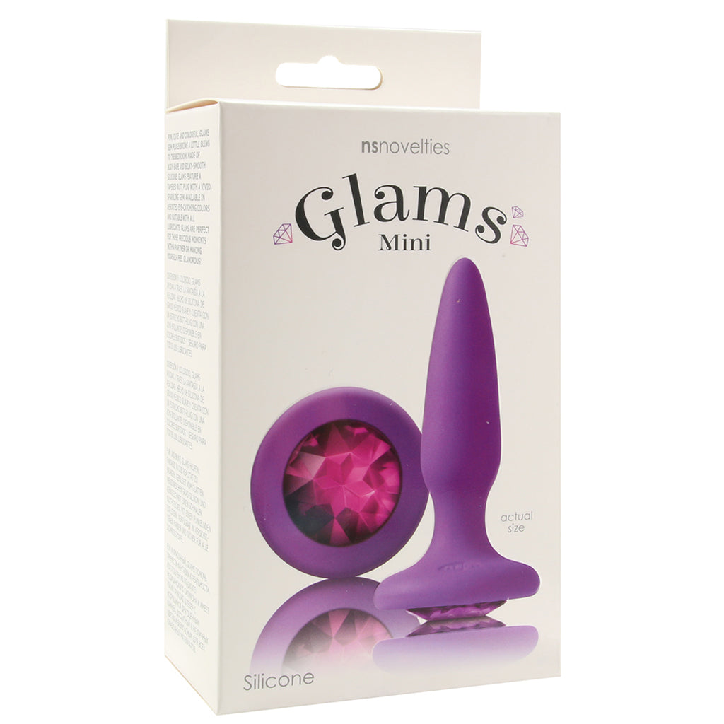 Glams Mini Purple Gem: Discreet Luxury Silicone Butt Plug for Elegant Exploration