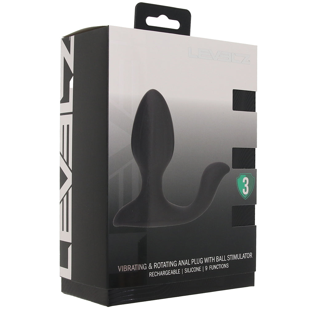 Shots Toys LEVELZ Rotating Anal Plug with Ball Stimulator - Vibrators - HoneyHugs Canada (View 9)