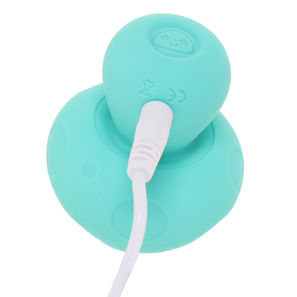 Doc Johnson Mochi Silicone Mushroom Mini Vibe in Teal - Vibrators - HoneyHugs Canada (View 7)