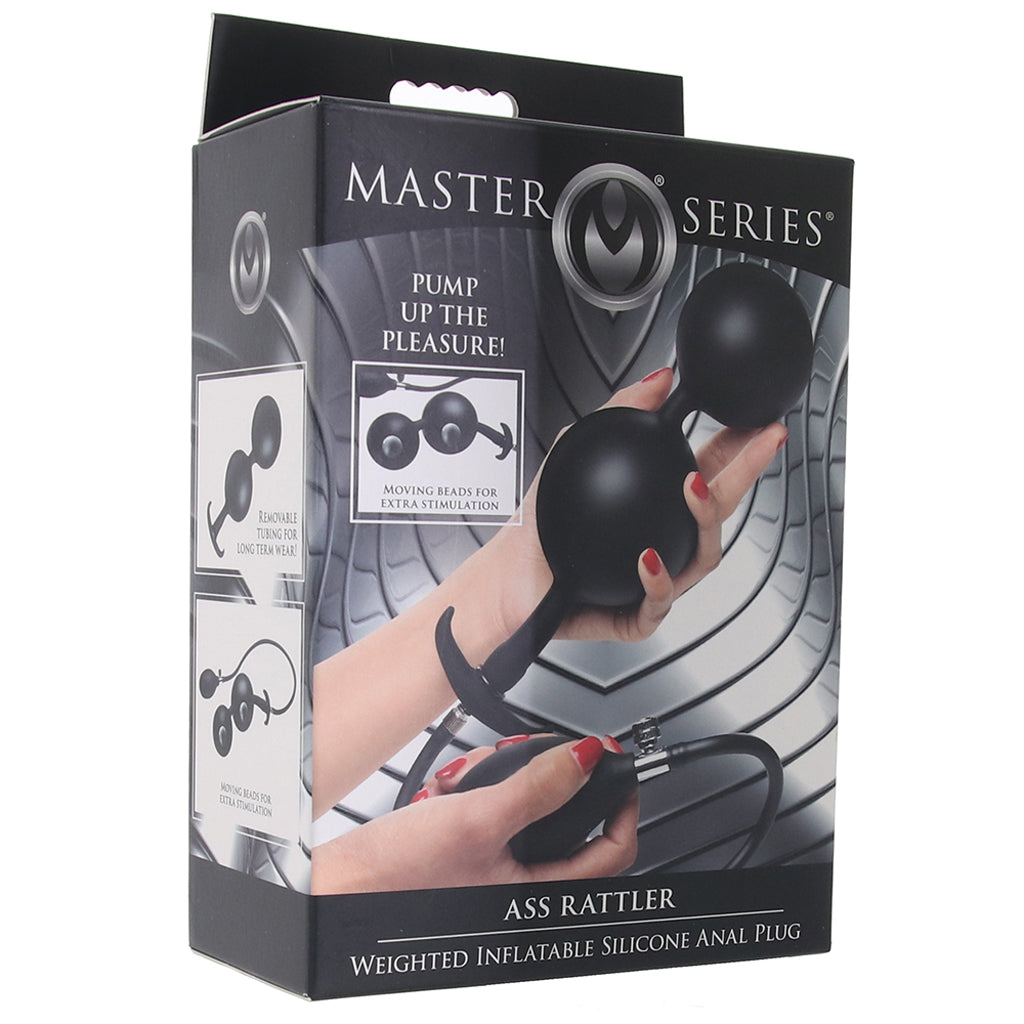 Master Series Rattler: Luxury Inflatable Anal Beads for Tailored Pleasure