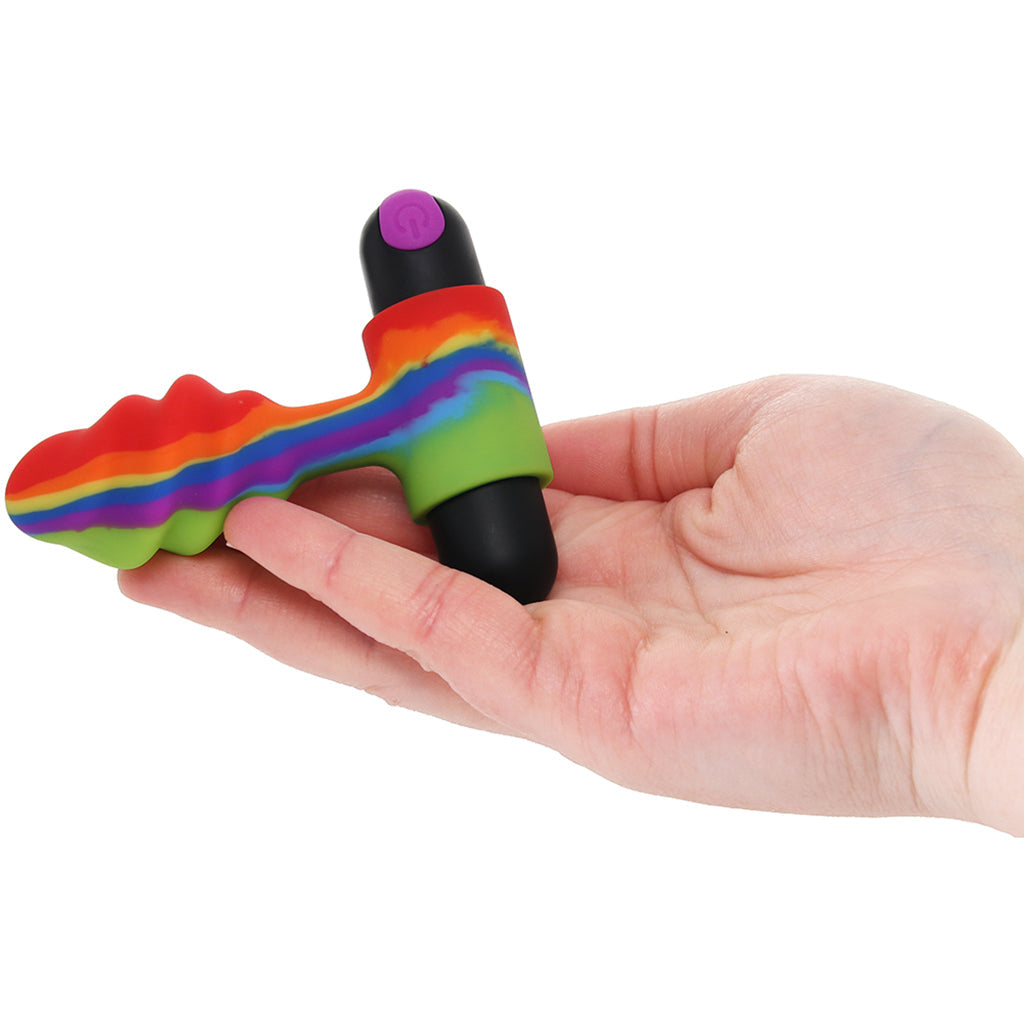 Bang! Bang! Vibrating Rainbow Butt Plug with Remote - Vibrators - HoneyHugs Canada (View 4)