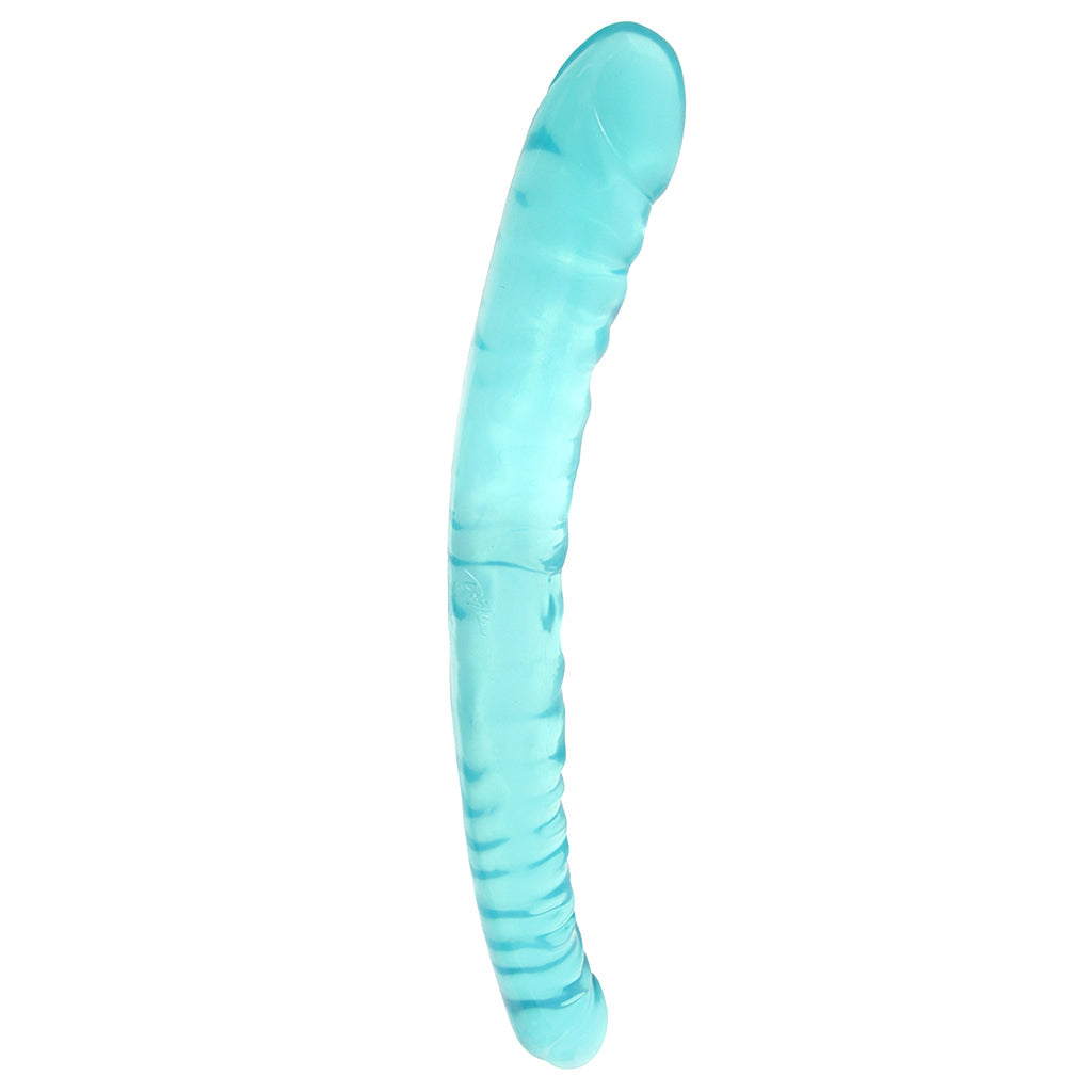 Crystal Jellies 18 Inch Double Dildo in Teal