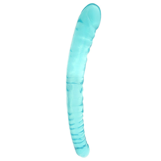 Crystal Jellies 18 Inch Double Dildo in Teal