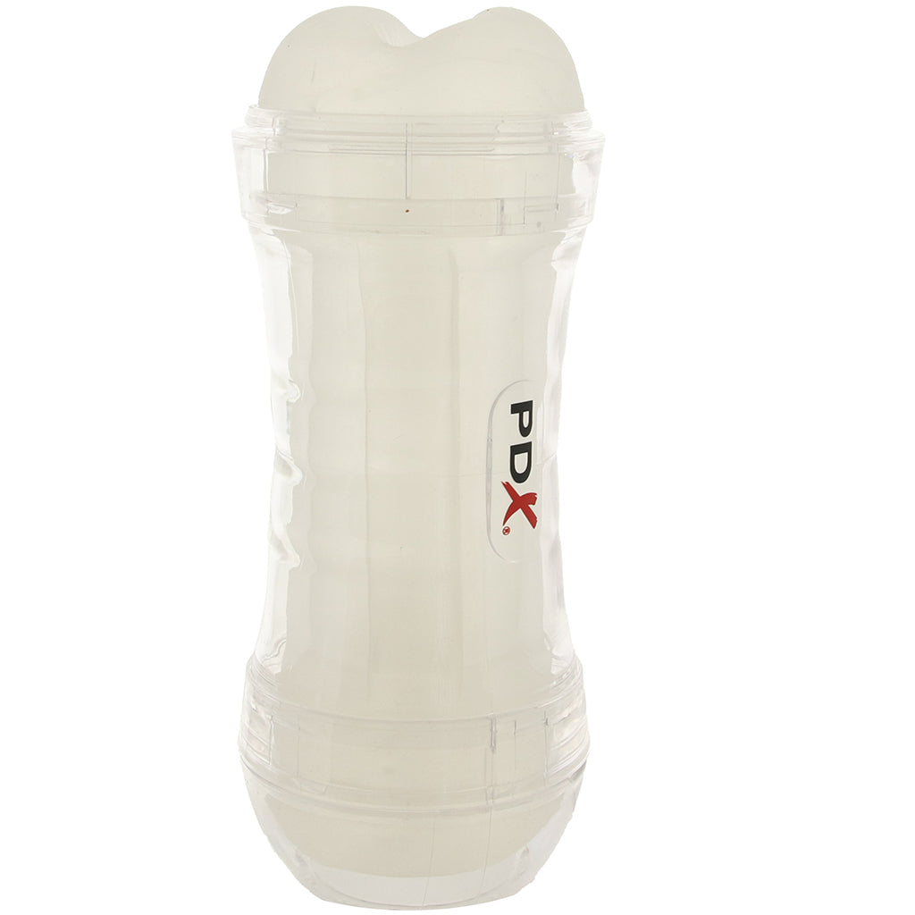 PDX Wet Pussies Super Flip-A-Pussy Over Stroker in Clear