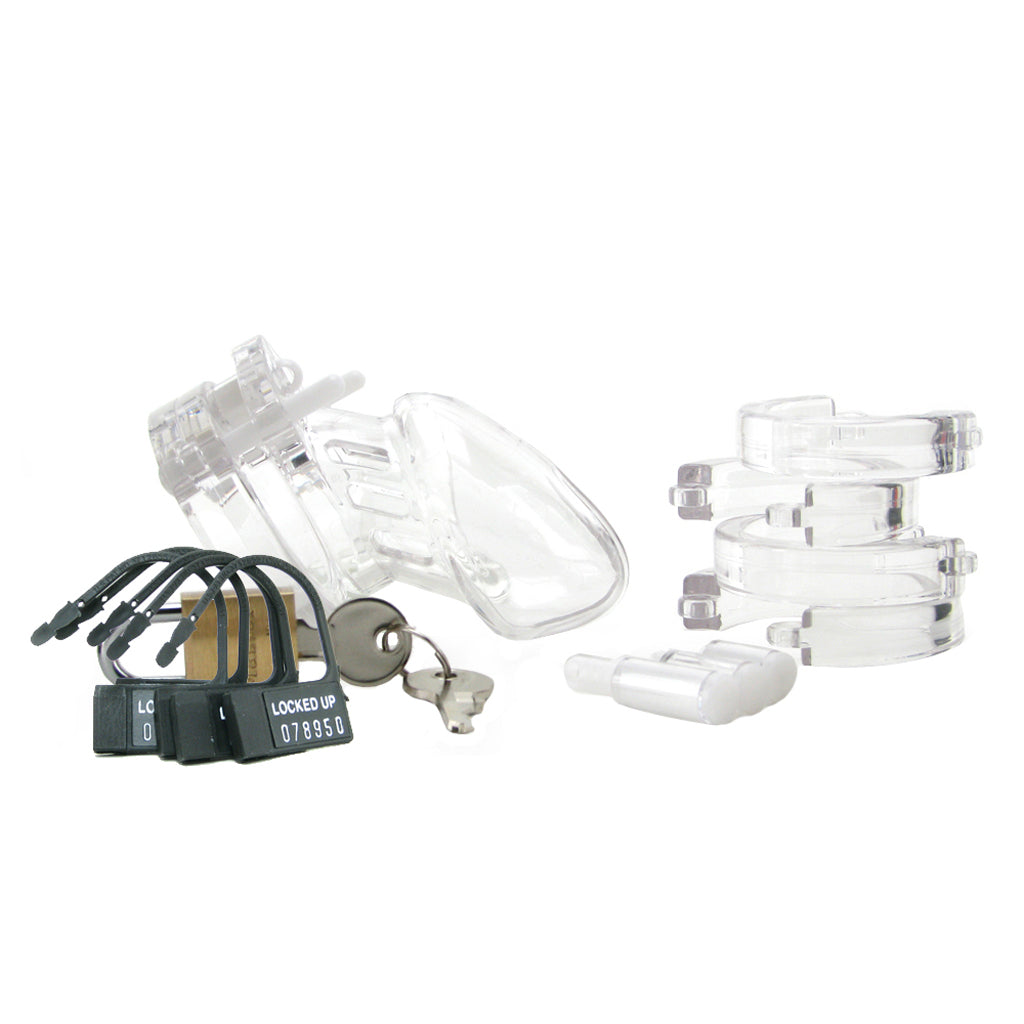 CB-6000S Clear Male Chastity Device: Luxe Control & Devotion