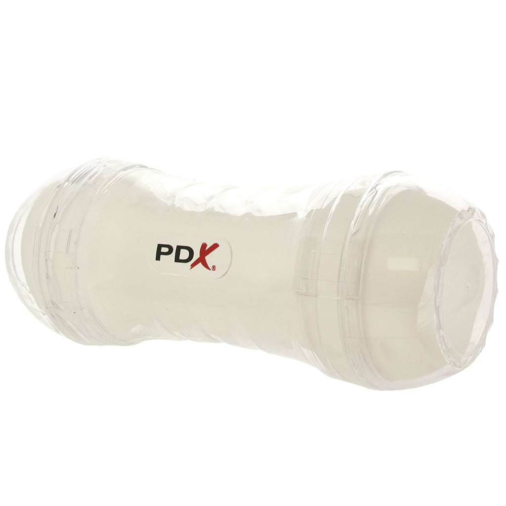 PDX Wet Pussies Super Flip-A-Pussy Over Stroker in Clear