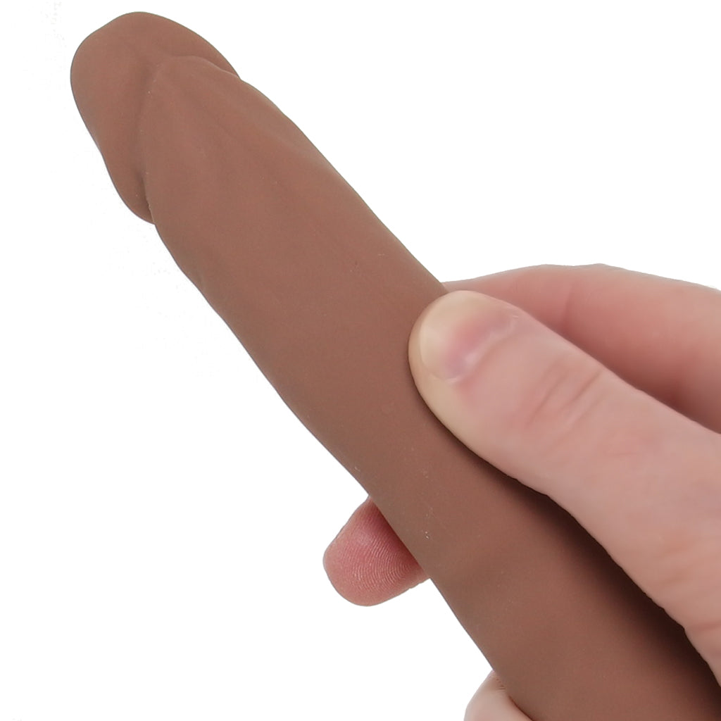 Silicone Studs Bend & Hold 12 Inch Dildo in Brown