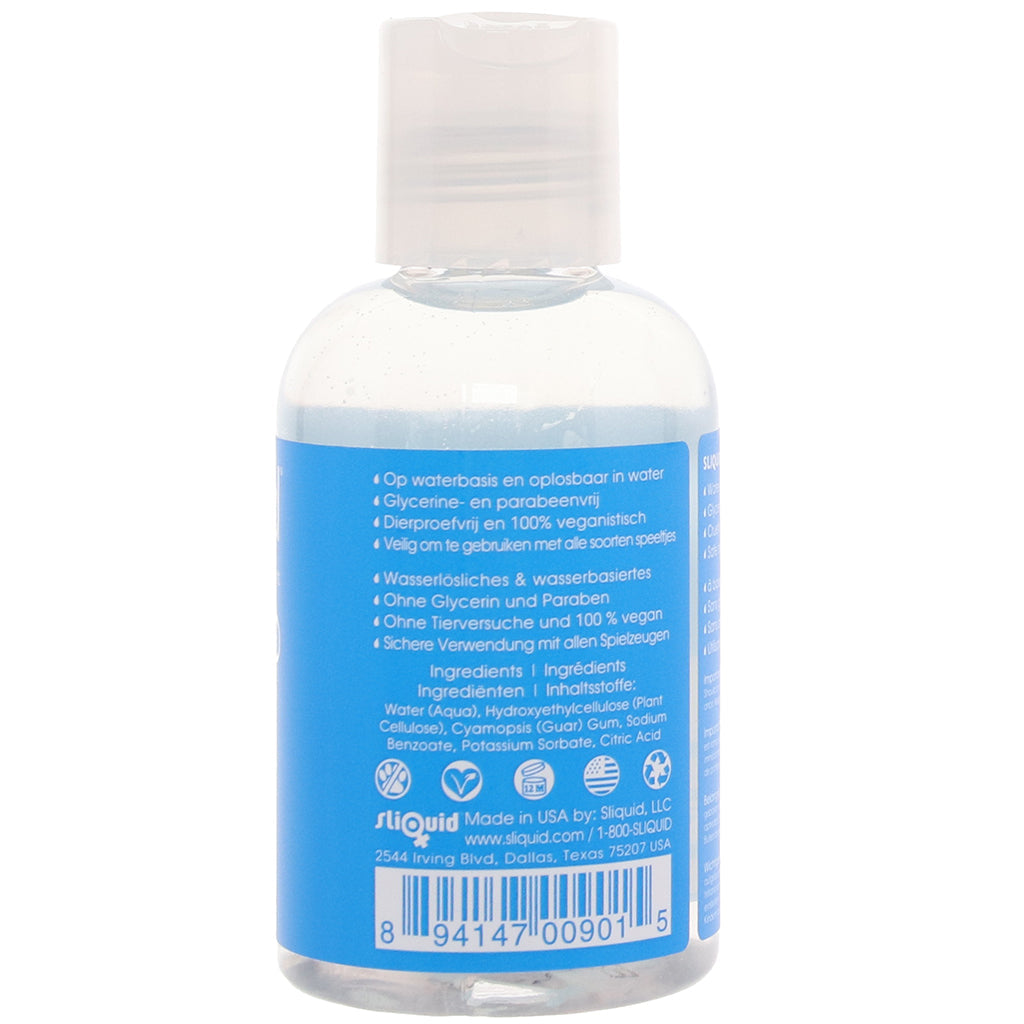 Sliquid H2O: Natural, Glycerine-Free Water-Based Lubricant for Pure Pleasure | 4.2oz