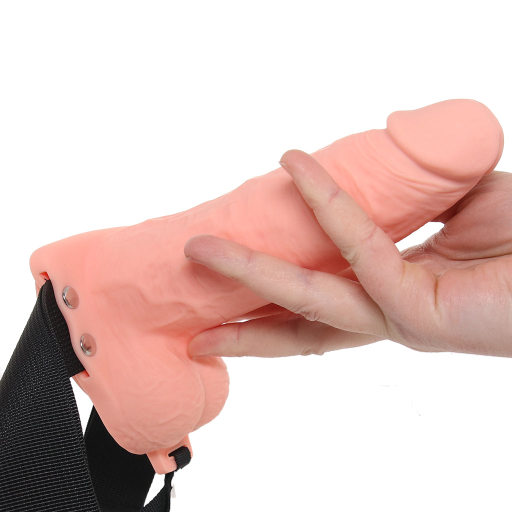 Fantasy X-tensions 6 Inch Hollow Strap-On Vibe in Light