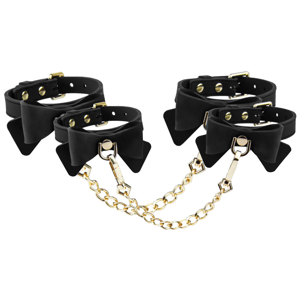 Temptasia Ardor Silicone Bows Wrist & Ankle Cuff Set