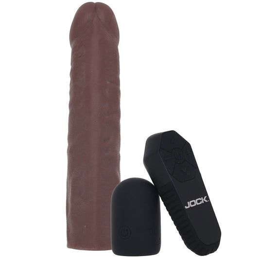 XR Brands Jock Vibrating Realistic Penis Extender in Dark - Dildos - HoneyHugs Canada