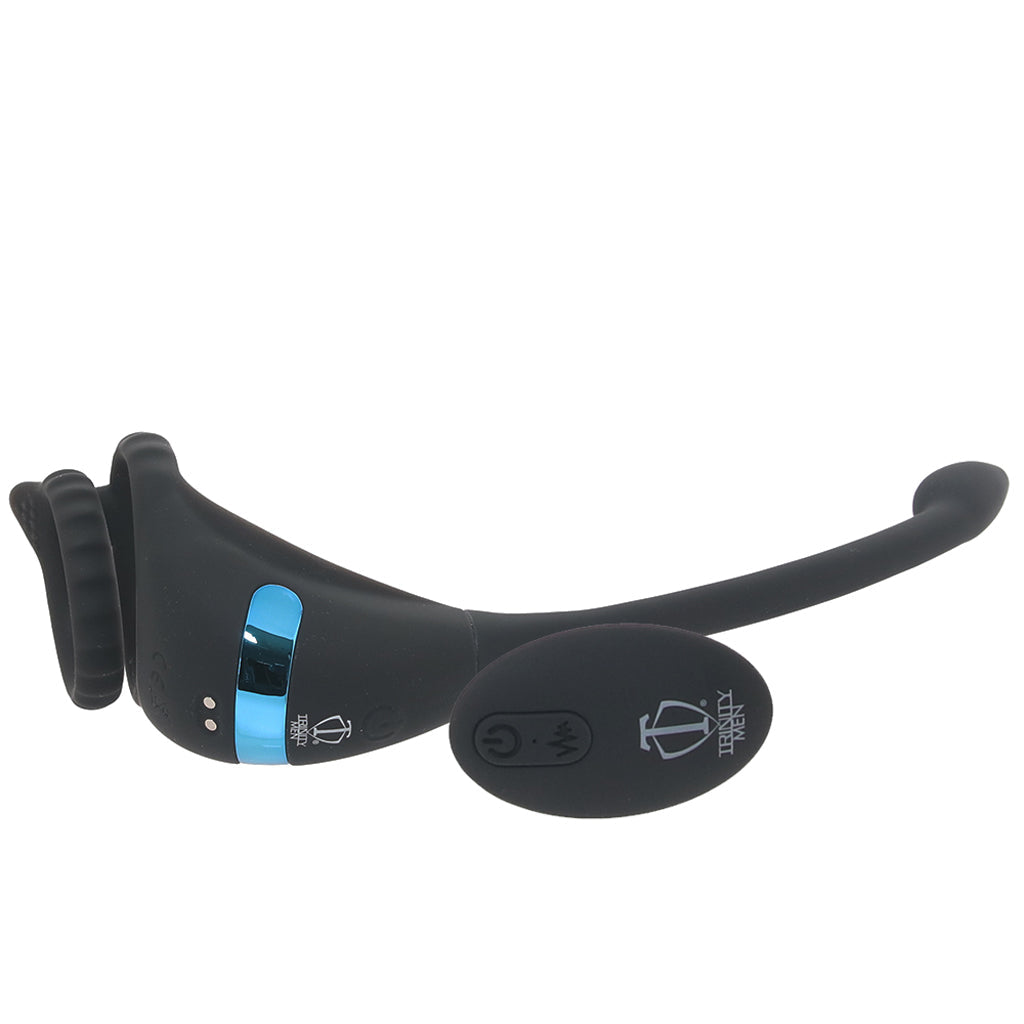 Trinity Vibes Trinity Men Vibrating C-Ring & Anal Stimulator - Vibrators - HoneyHugs Canada (View 4)
