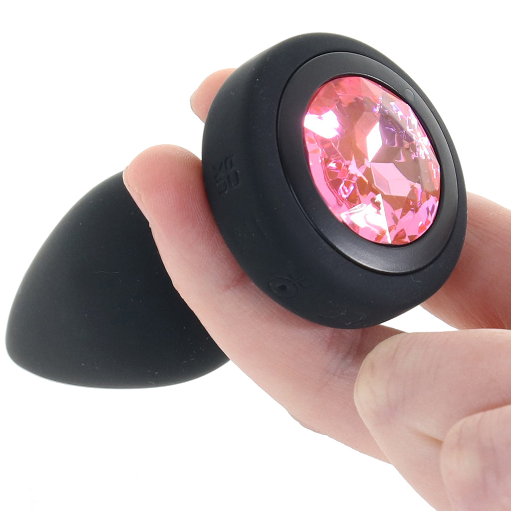 Booty Sparks Booty Sparks Pink Gem Vibrating Anal Plug in Small - Vibrators - HoneyHugs Canada (View 4)