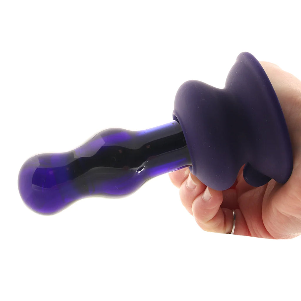 Icicles Icicles No.83 Vibrating Glass Plug in Purple - Vibrators - HoneyHugs Canada (View 4)