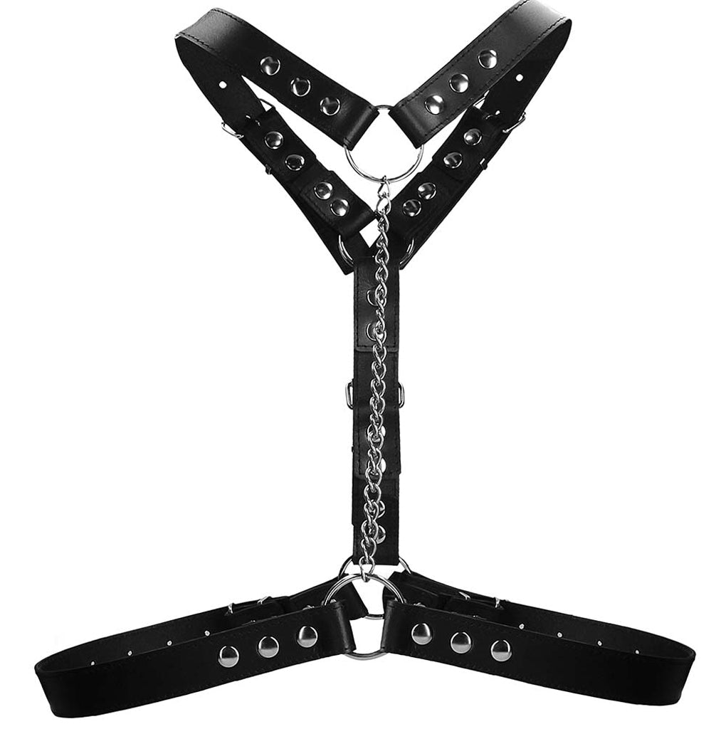 Ouch! Twisted Bit Bonded Leather Harness