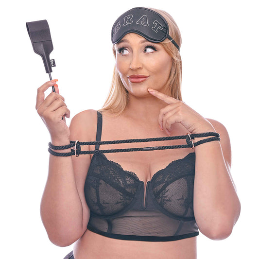 Knotty Brat Luxury Bondage Kit - Sex & Mischief Starter Set
