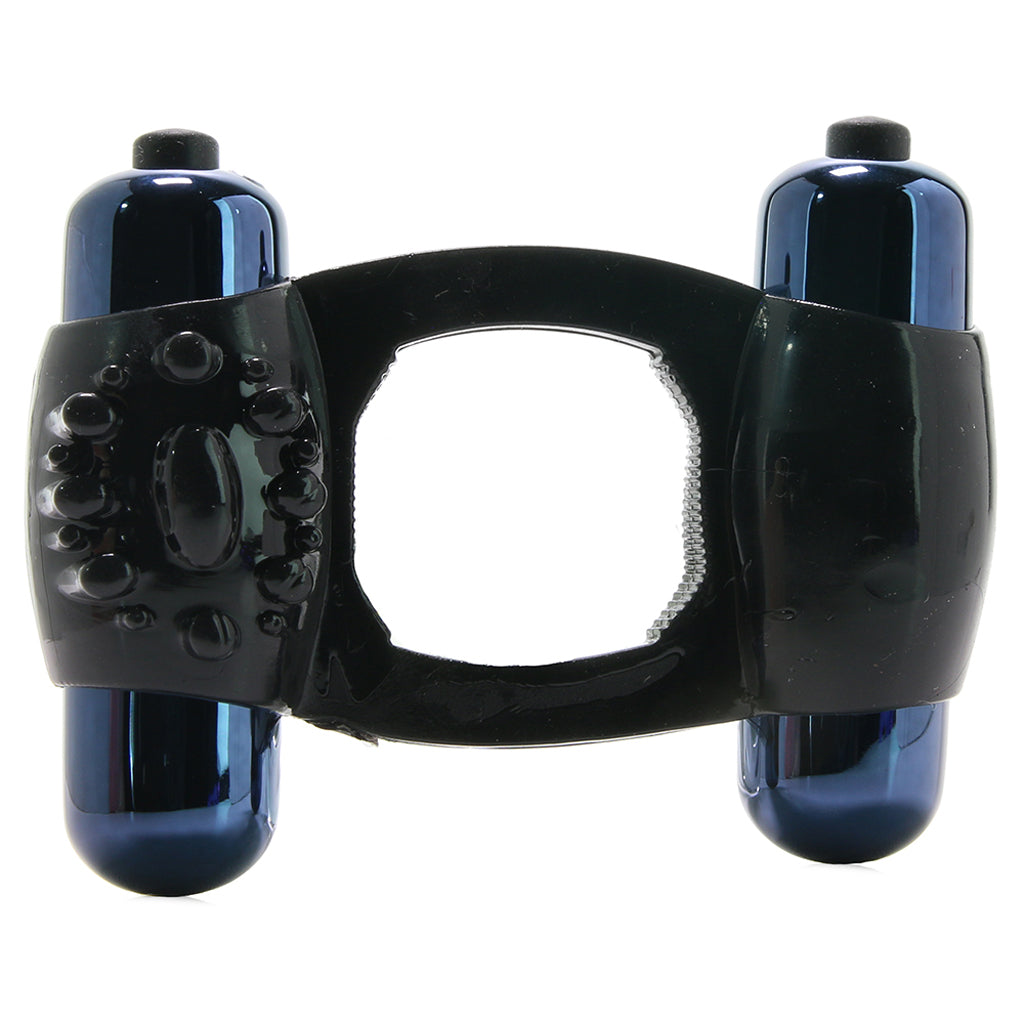 Fantasy C-Ringz Duo-Vibrating Super Ring in Black - Vibrators - HoneyHugs Canada (View 3)