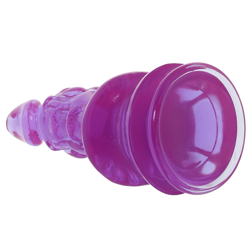 Crystal Jellies 8.5 Inch Invader Dildo in Purple