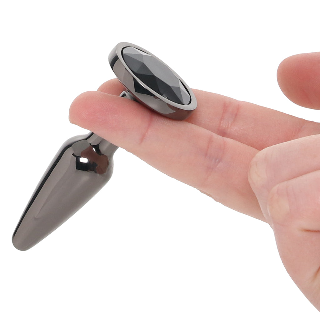 Rear Assets Small Tapered Butt Plug in Gunmetal