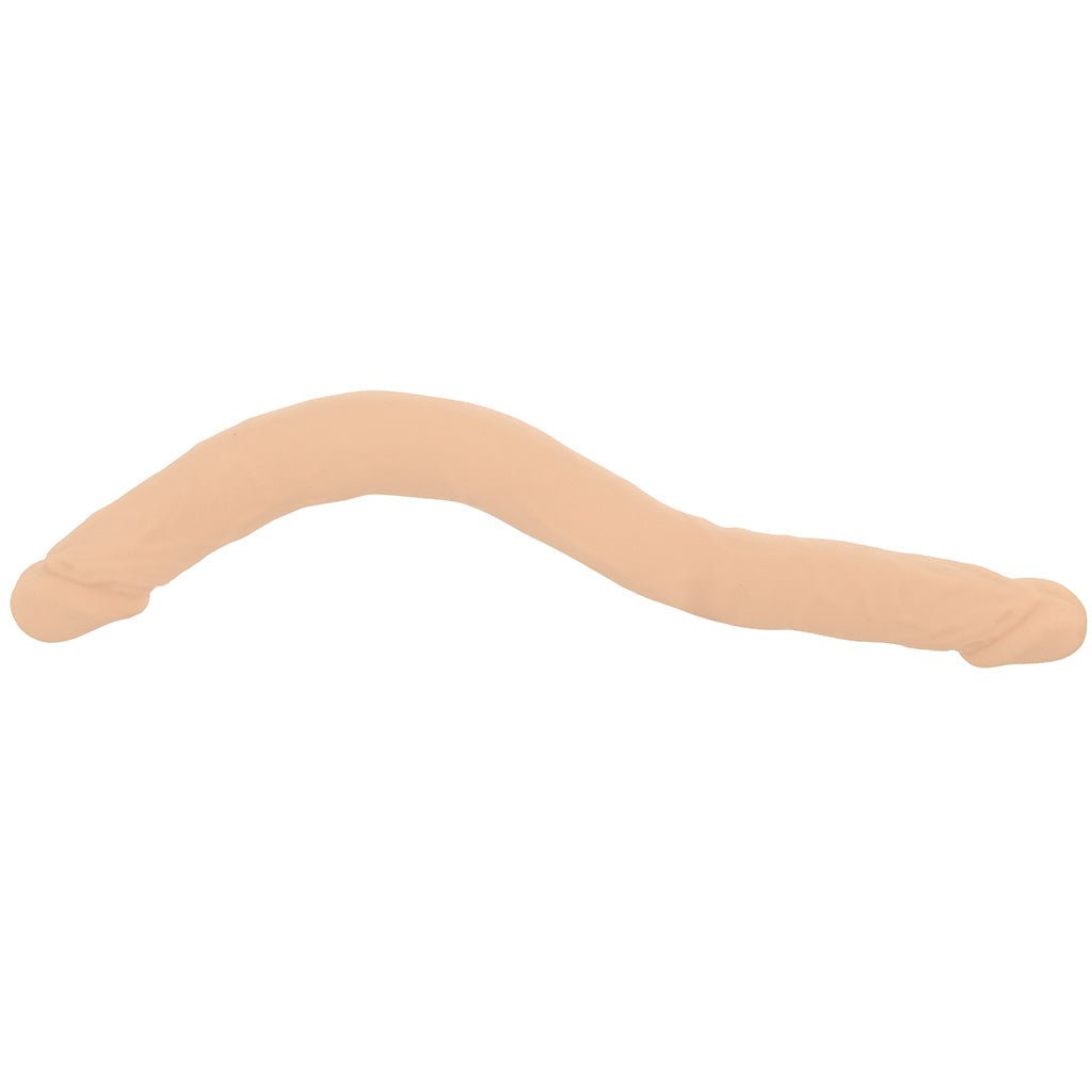 Silicone Studs Bend & Hold 16 Inch Double Dildo in Light
