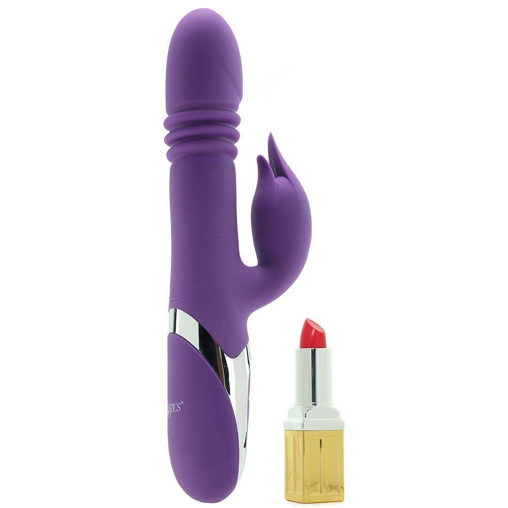 CalExotics Enchanted Kisser: Luxurious Thrusting Rabbit Vibrator for Ultimate Dual Sensation