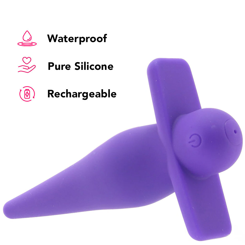 CalExotics Rechargeable High Intensity Anal Probe in Purple - Vibrators - HoneyHugs Canada (View 5)