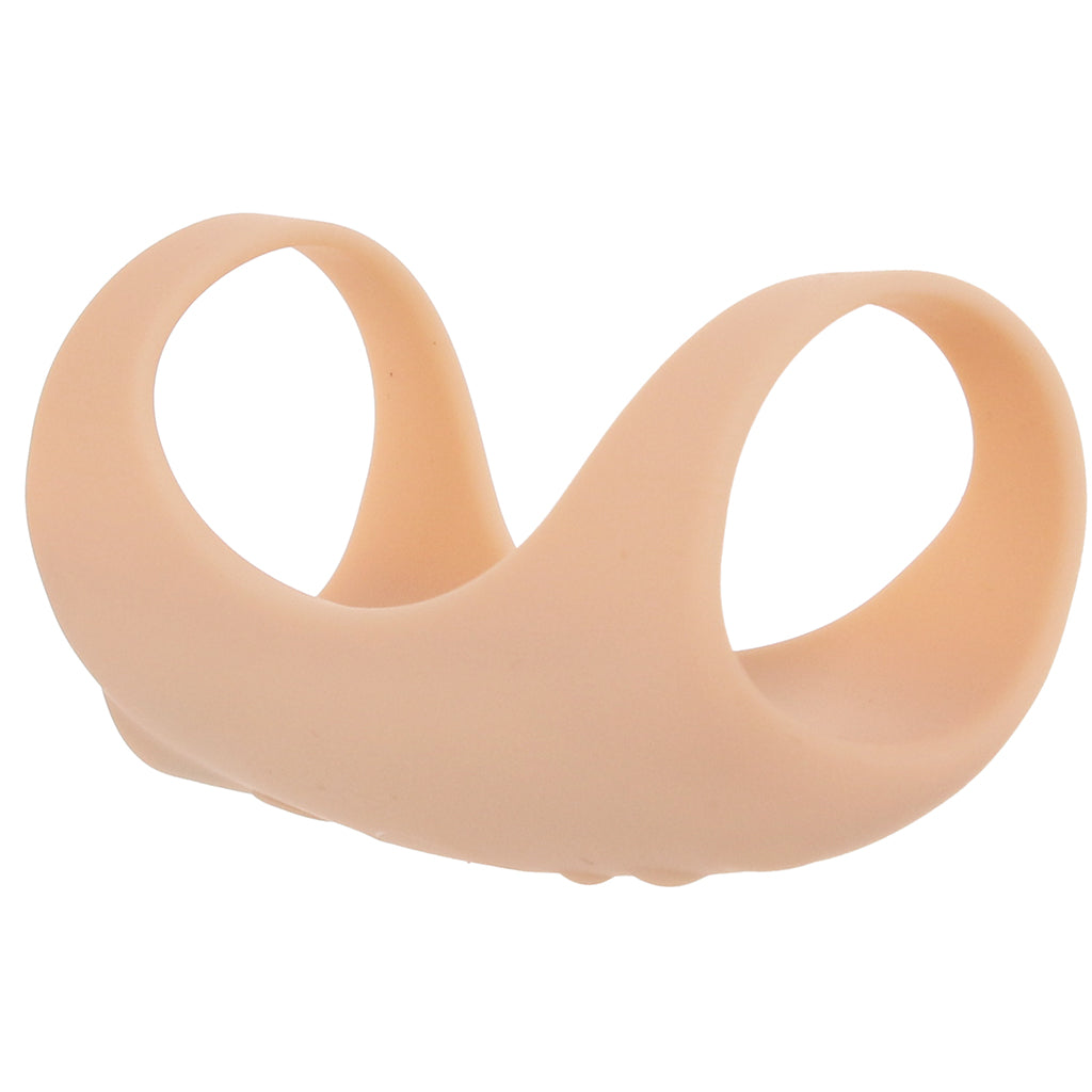 Jock Vibrating Silicone Penis Sleeve in Light