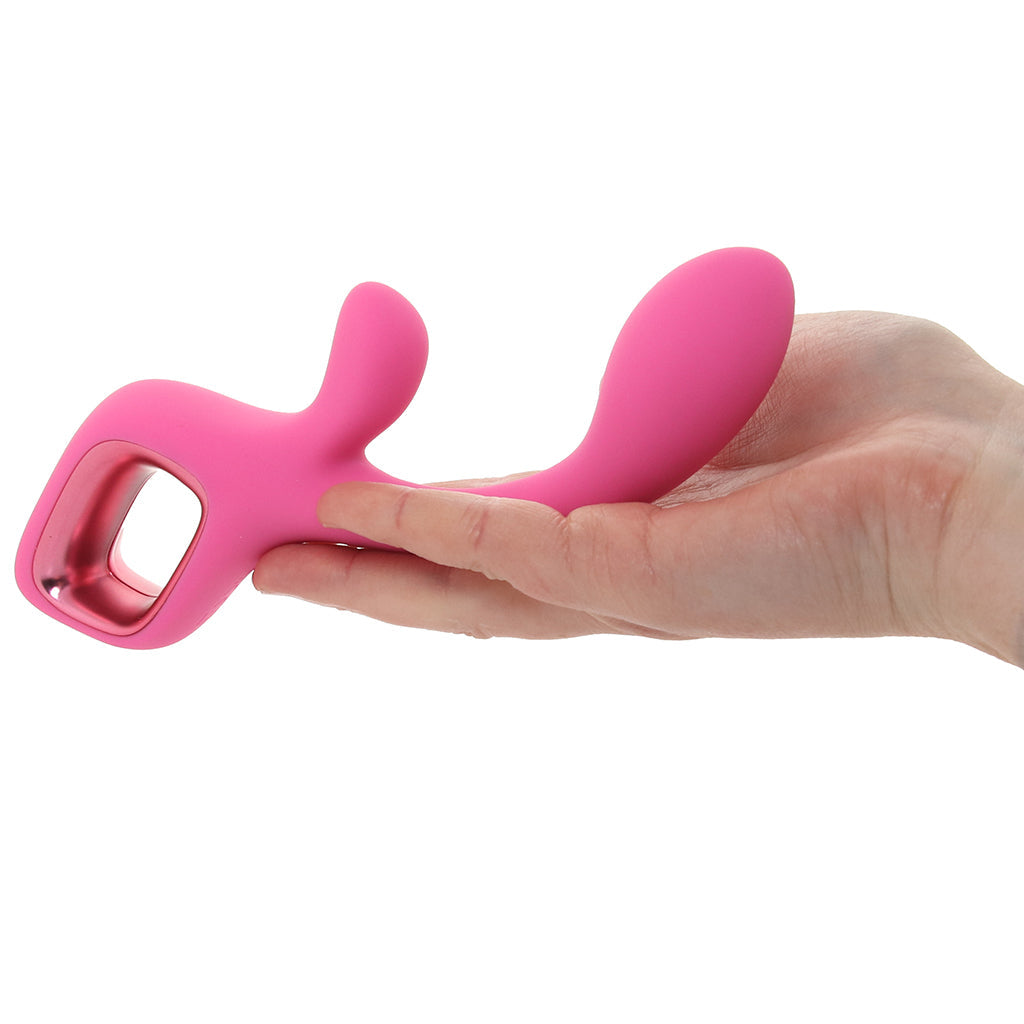 ns novelties Pretty in Pink Velvet G-Spot Rabbit Vibe - Vibrators - HoneyHugs Canada (View 4)