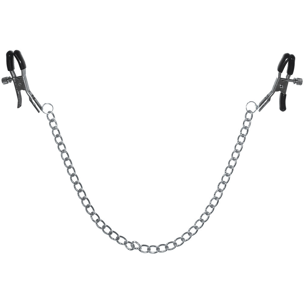 Sex & Mischief Chained Nipple Clamps: Adjustable Luxury for Intense Sensation