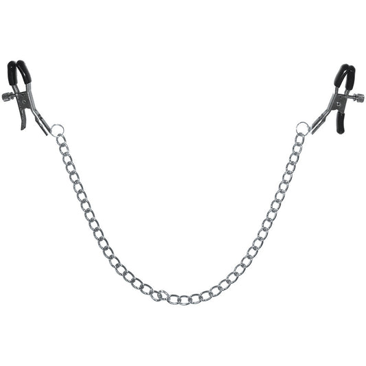 Sex & Mischief Chained Nipple Clamps: Adjustable Luxury for Intense Sensation