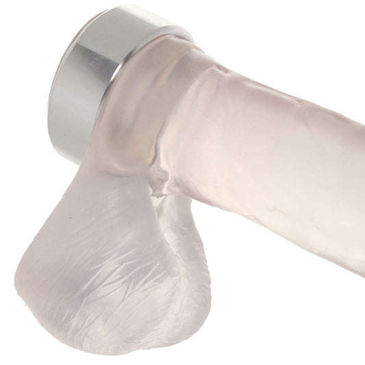 Rock Solid The Brushed Alloy Cock Ring in X-Large