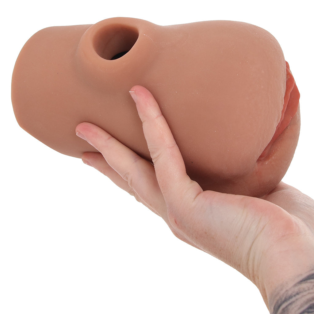 PDX Pussy Pounder Squeeze Stroker in Brown