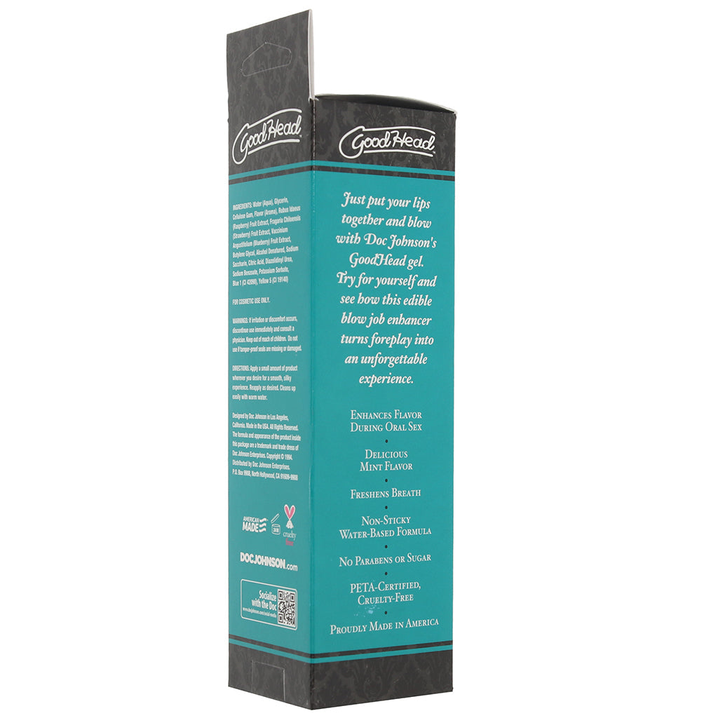 GoodHead Oral Delight Gel: Mystical Mint Flavored Oral Lubricant 4oz/113g