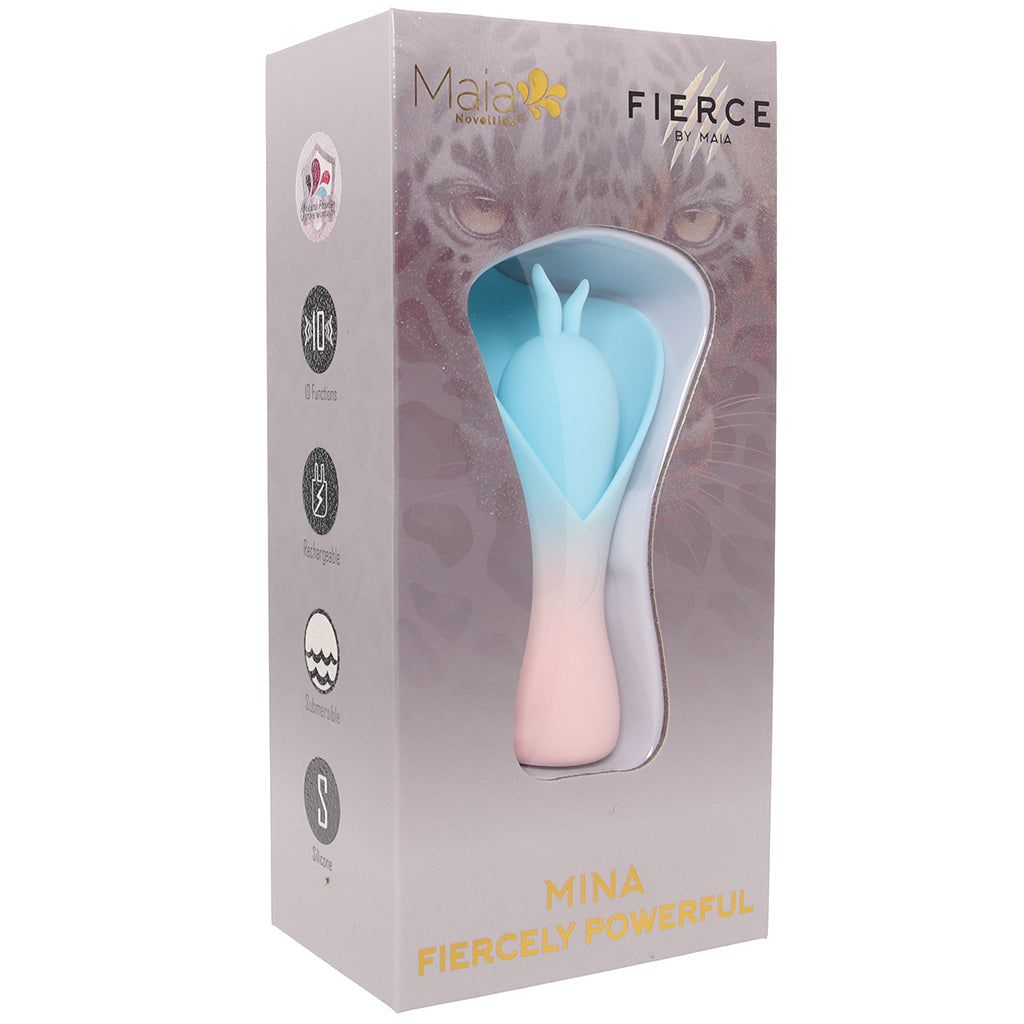 Maia Mina Fiercely Powerful Fluttering Flower Vibe in Blue - Vibrators - HoneyHugs Canada (View 9)
