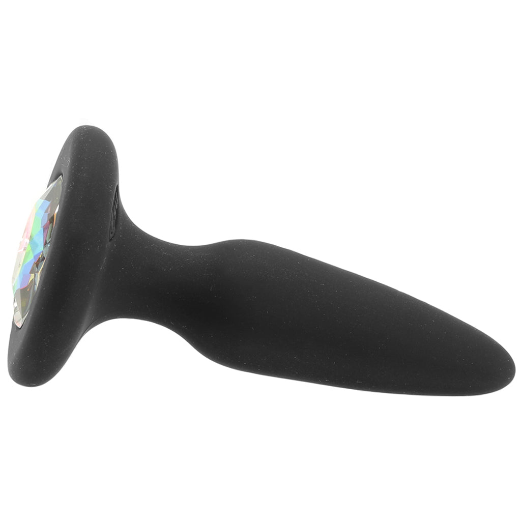 Glams Mini Rainbow Gem Silicone Butt Plug: Luxurious Anal Pleasure & Comfort
