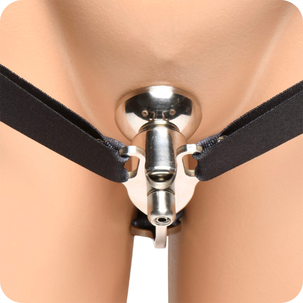 Master Series Sissy Vice Push-In Chastity Cage: Sculpted Allure & Discreet Control