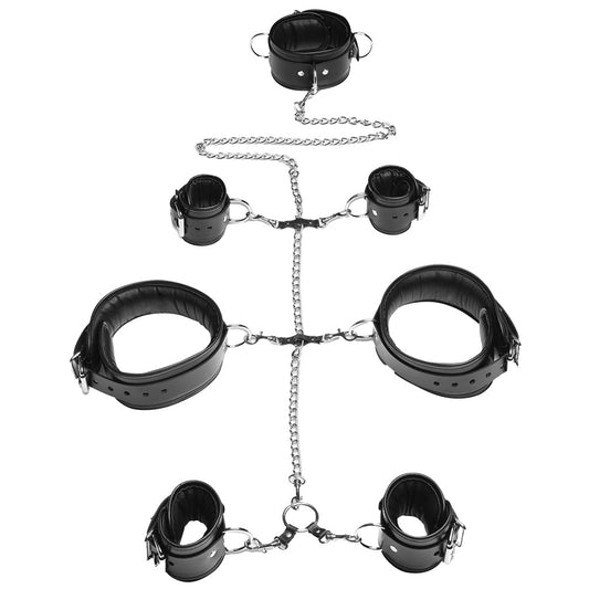 Strict Leather Deluxe Bondage Set | Genuine Leather Full-Body Restraint System