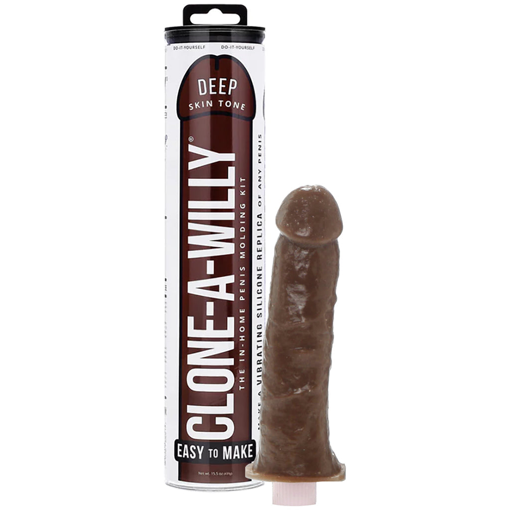 Clone-A-Willy Clone-A-Willy Vibrator Kit in Deep Skin Tone - Vibrators - HoneyHugs Canada