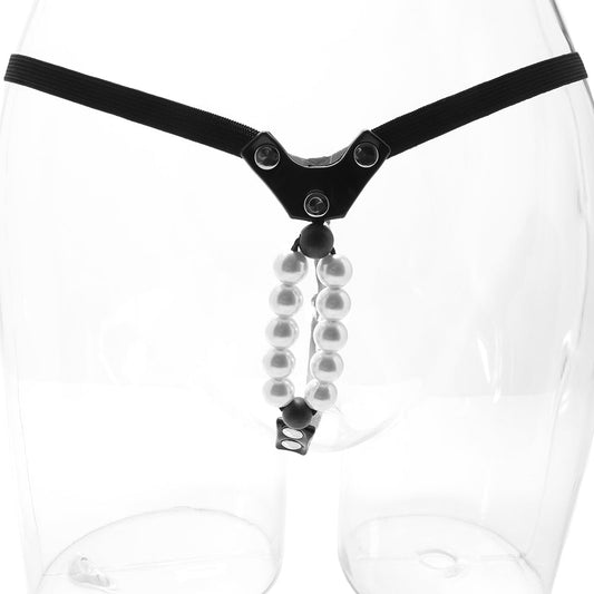 CalExotics Lover's Thong with Pleasure Pearls - Vibrators - HoneyHugs Canada
