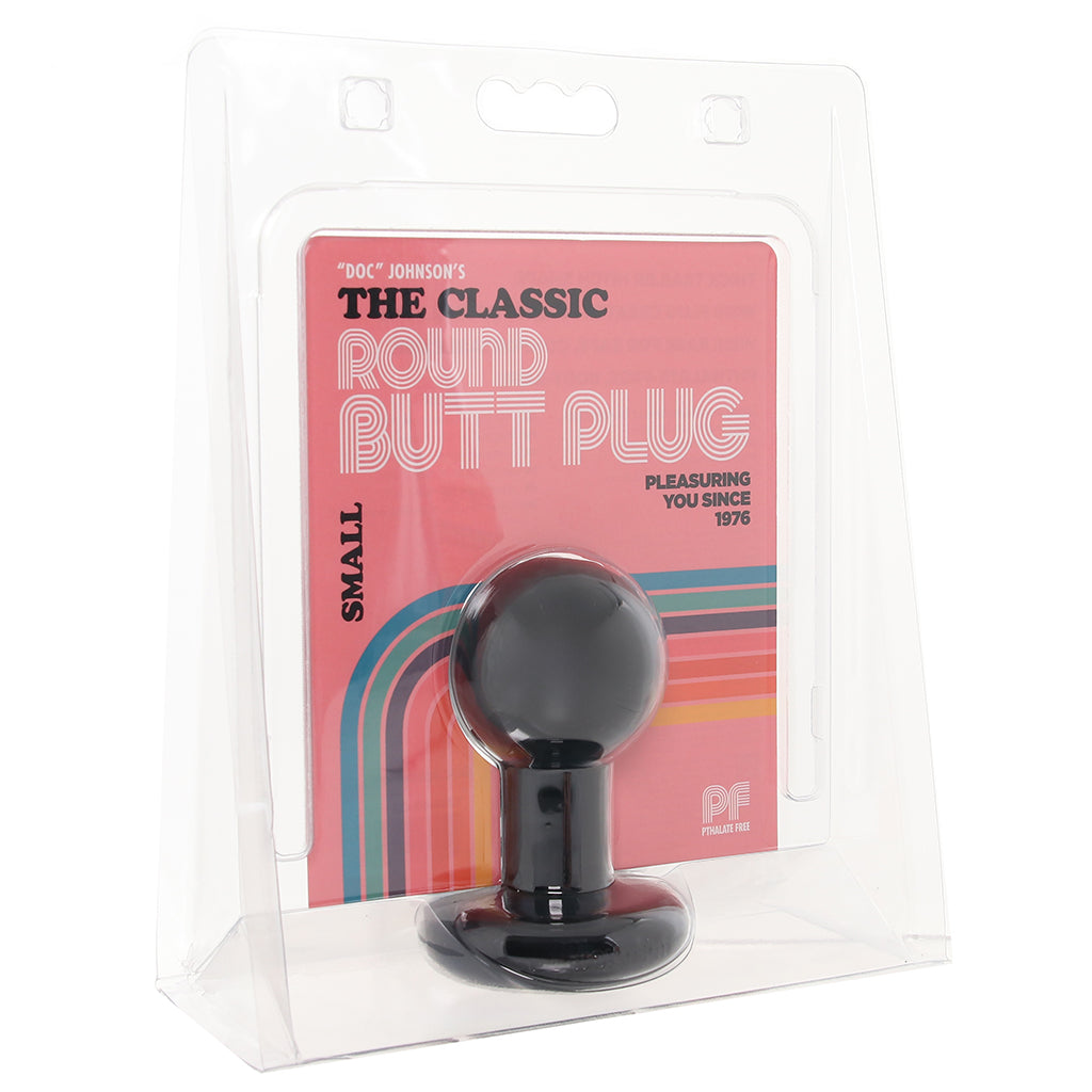 The Classic Small Round Butt Plug in Black