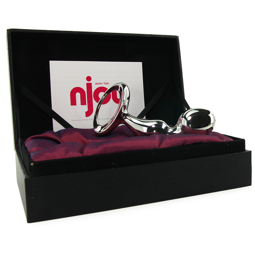 nJoy Pfun Plug: Elite Stainless Steel Prostate Massager for Exquisite Pleasure