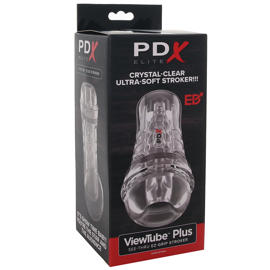 PDX Elite ViewTube Plus See-Thru EZ-Grip Stroker