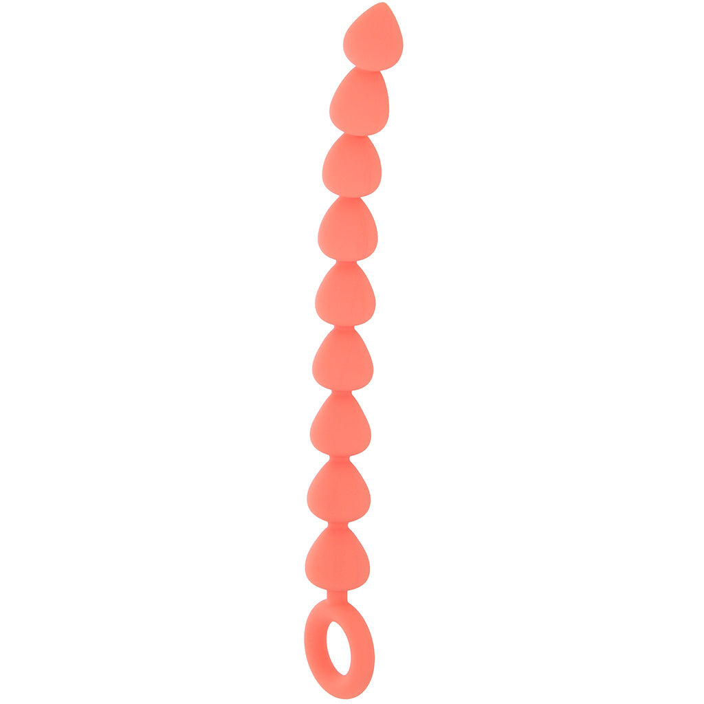 S&M Peaches 'n CreaMe: Luxurious Graduated Silicone Anal Beads for Exquisite Exploration