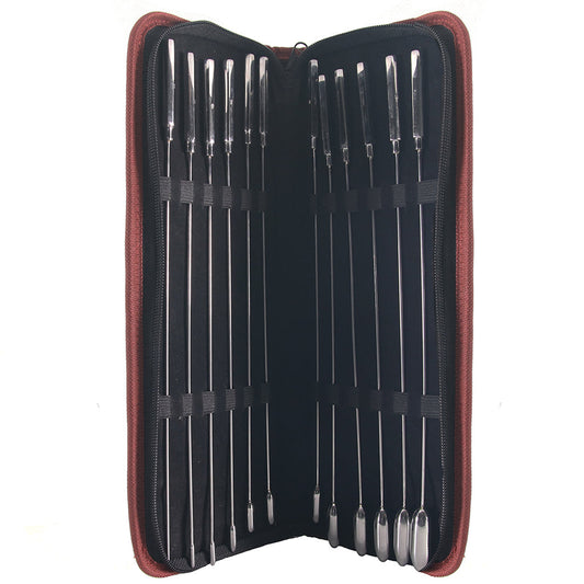 Rouge | The Pinnacle: 12-Piece Stainless Steel Rose Bud Sounding Set for Elite Exploration