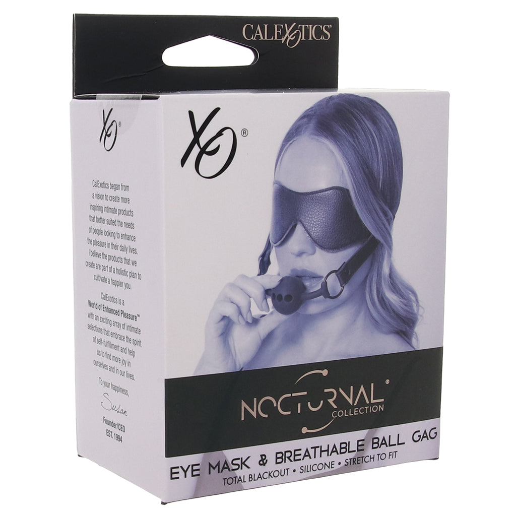 Nocturnal Collection: Luxurious Sensory Deprivation Mask & Breathable Gag Set