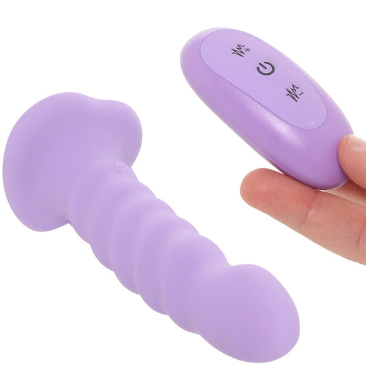 colours Colours 6 Inch Ribbed Remote Vibe in Purple - Vibrators - HoneyHugs Canada (View 2)