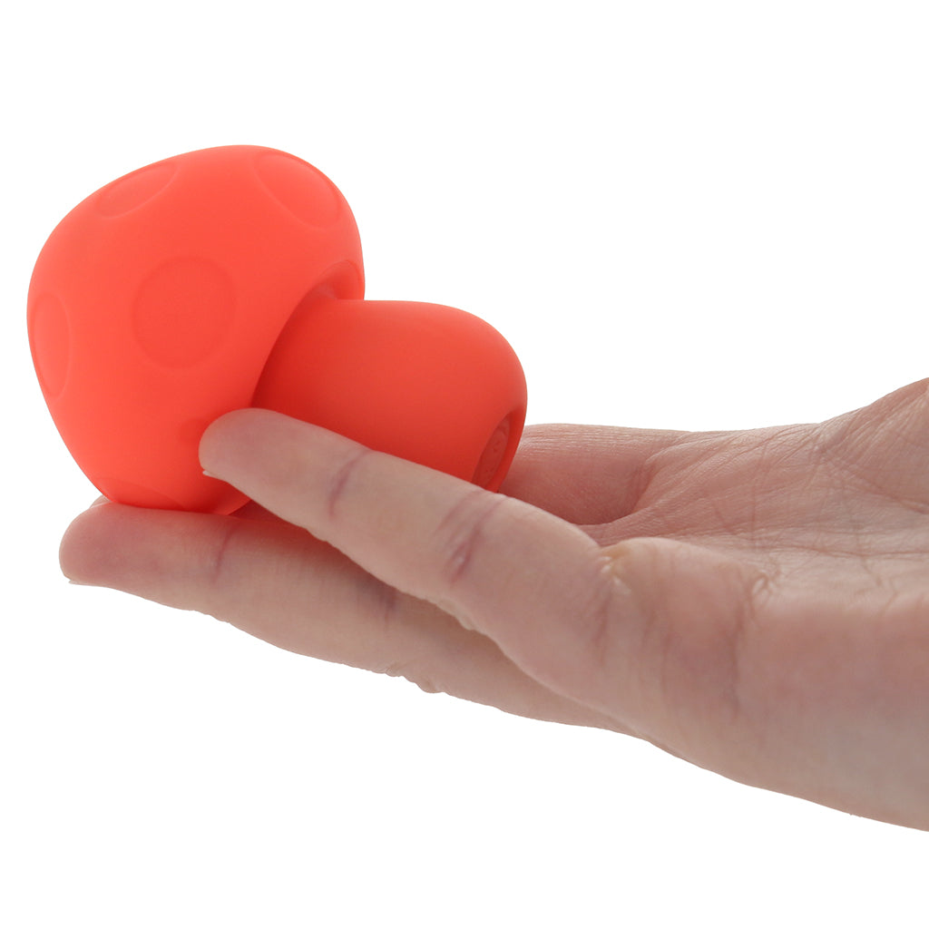 Doc Johnson Mochi Silicone Mushroom Mini Vibe in Peach - Vibrators - HoneyHugs Canada (View 4)