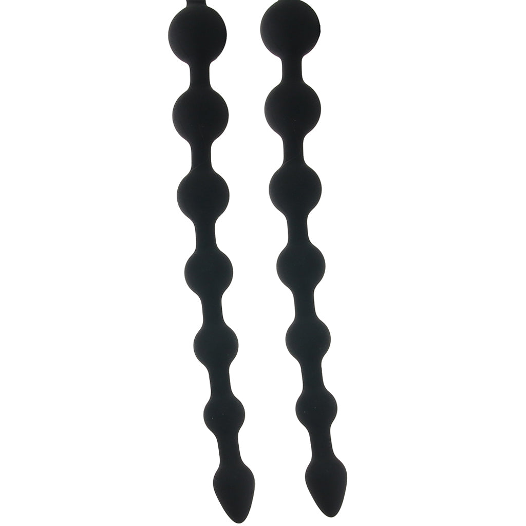 Ass-Station Dual Silicone Anal Beads: Unleash Exquisite Dual-Ended Pleasure
