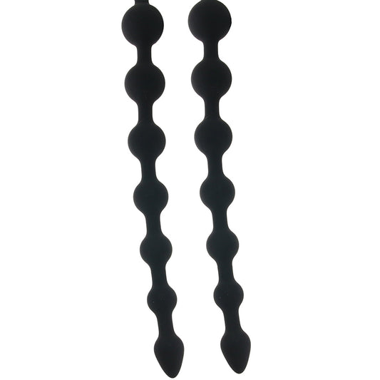 Ass-Station Dual Silicone Anal Beads: Unleash Exquisite Dual-Ended Pleasure