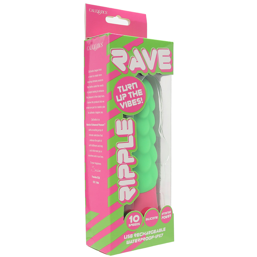 CalExotics Rave Silicone Ripple Vibe - Vibrators - HoneyHugs Canada (View 6)